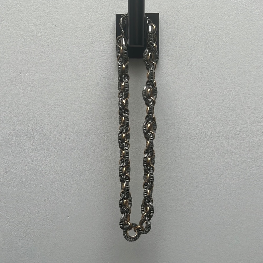 (2/$20) Bronze Silver vintage necklace